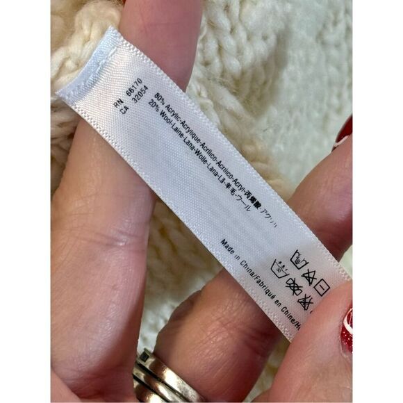 Akemi + Kin Anthropologie Wool Blend Loop Knit Open Front Wide Sleeve Cardigan - Picture 7 of 11